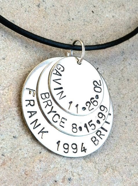 Personalized Men's Necklace, Christmas Gifts For Dad - Natashaaloha, jewelry, bracelets, necklace, keychains, fishing lures, gifts for men, charms, personalized,
