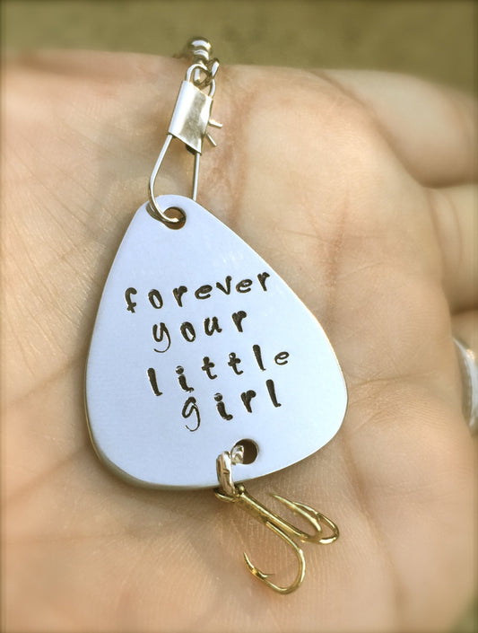 Fishing Lures,Father Of the Bride Fishing Lure, Valentine Gift, Forever Your Little Girl, My Reel True Love, Groomsmen Gifts, Wedding Favors - Natashaaloha, jewelry, bracelets, necklace, keychains, fishing lures, gifts for men, charms, personalized,
