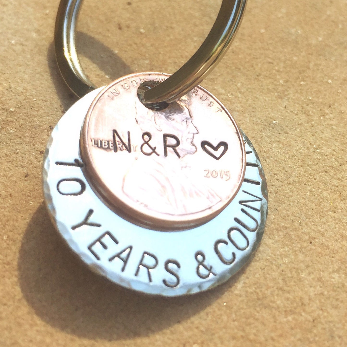 Personalized 1 Year And Counting Keychain - Natashaaloha, jewelry, bracelets, necklace, keychains, fishing lures, gifts for men, charms, personalized,