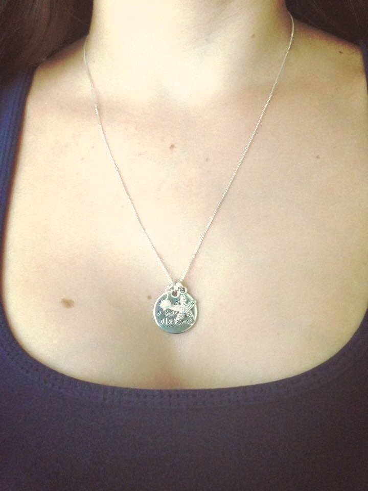 Hawaiian Jewelry, Mothers Day Necklace ,Hawaiian Necklace, Live Life While The Sun Is Still Shining, Hand Stamped Necklace, Beach - Natashaaloha, jewelry, bracelets, necklace, keychains, fishing lures, gifts for men, charms, personalized,