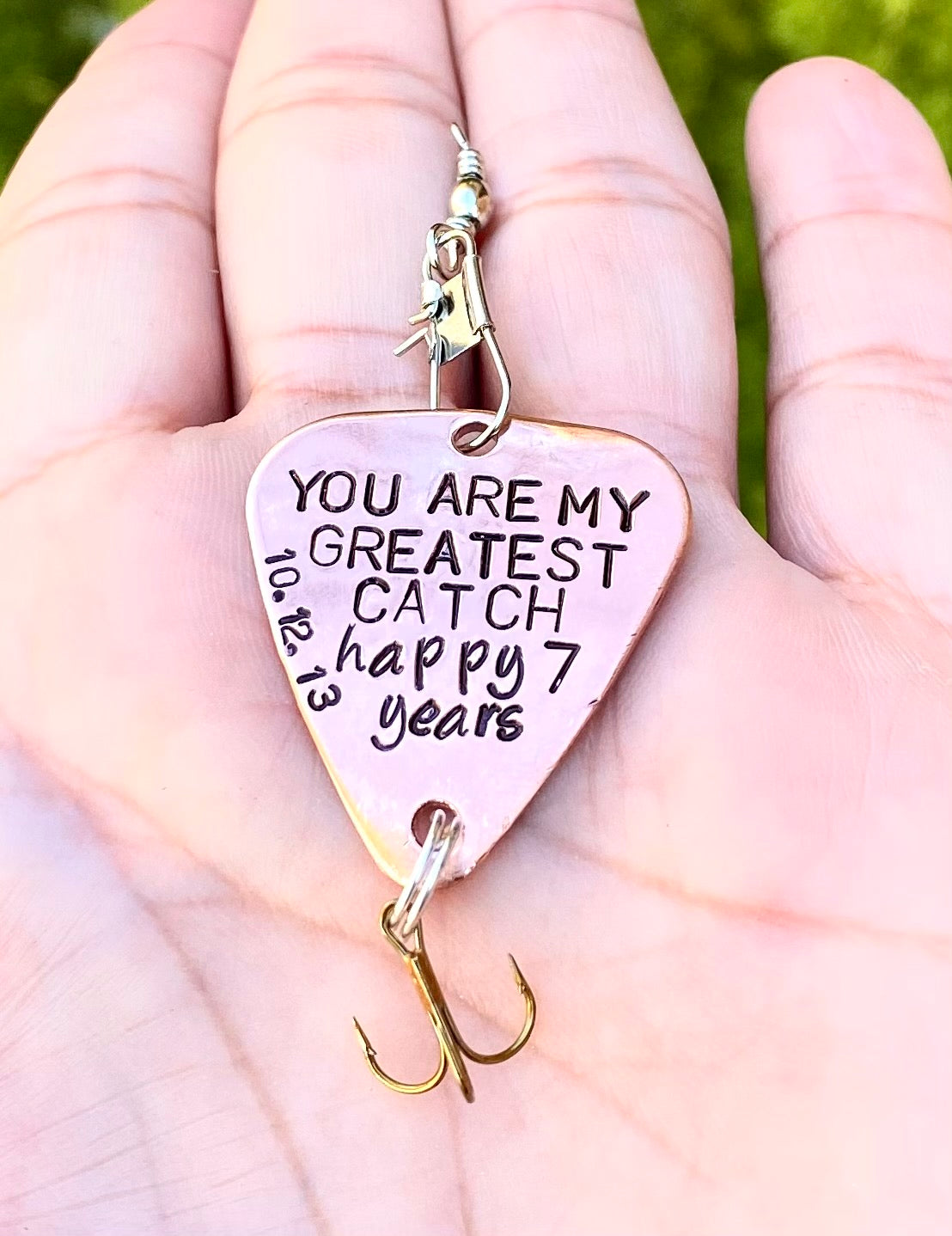 You Are My Greatest Catch, Fishing Lures - Natashaaloha, jewelry, bracelets, necklace, keychains, fishing lures, gifts for men, charms, personalized,