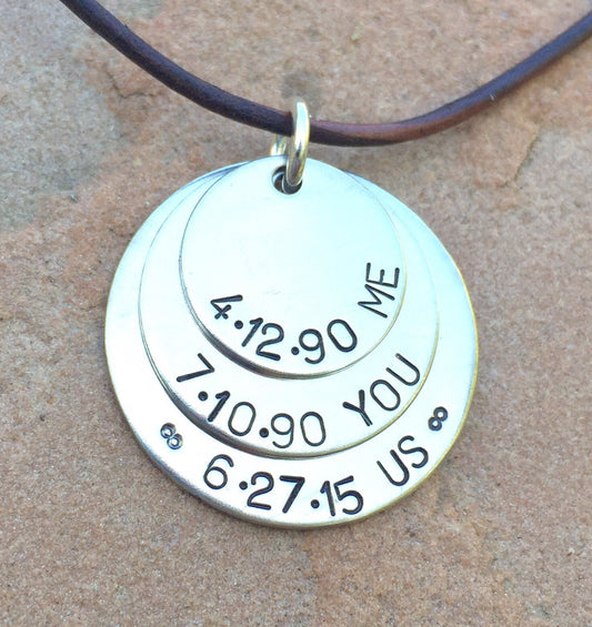 Men's Necklace, Boyfriend Necklace, Husband Necklace, personalized for dad, father necklace, dad necklace, gifts for dad,natashaaloha - Natashaaloha, jewelry, bracelets, necklace, keychains, fishing lures, gifts for men, charms, personalized, 