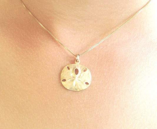 sand dollar necklace, beach necklace, hawaiian jewelry, gold sand dollar, sterling sand dollar, beach wedding, nautical, ocean - Natashaaloha, jewelry, bracelets, necklace, keychains, fishing lures, gifts for men, charms, personalized, 