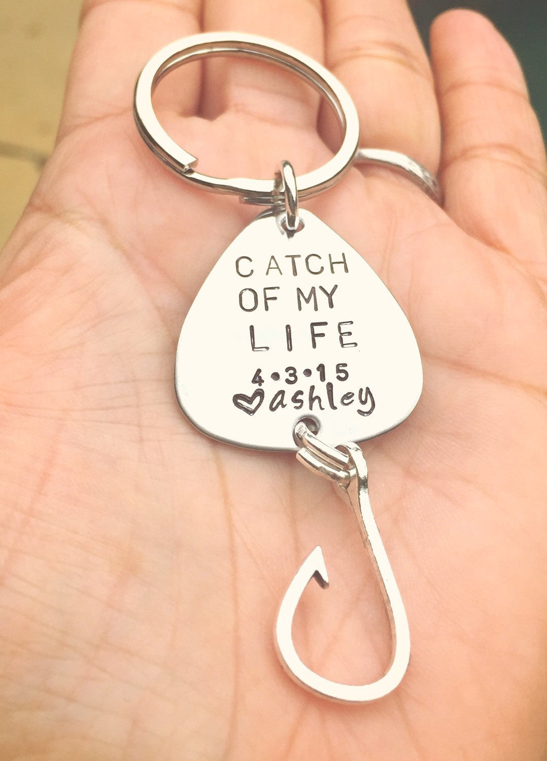 Fishing Lure Keychain, Personalized - Natashaaloha, jewelry, bracelets, necklace, keychains, fishing lures, gifts for men, charms, personalized, 