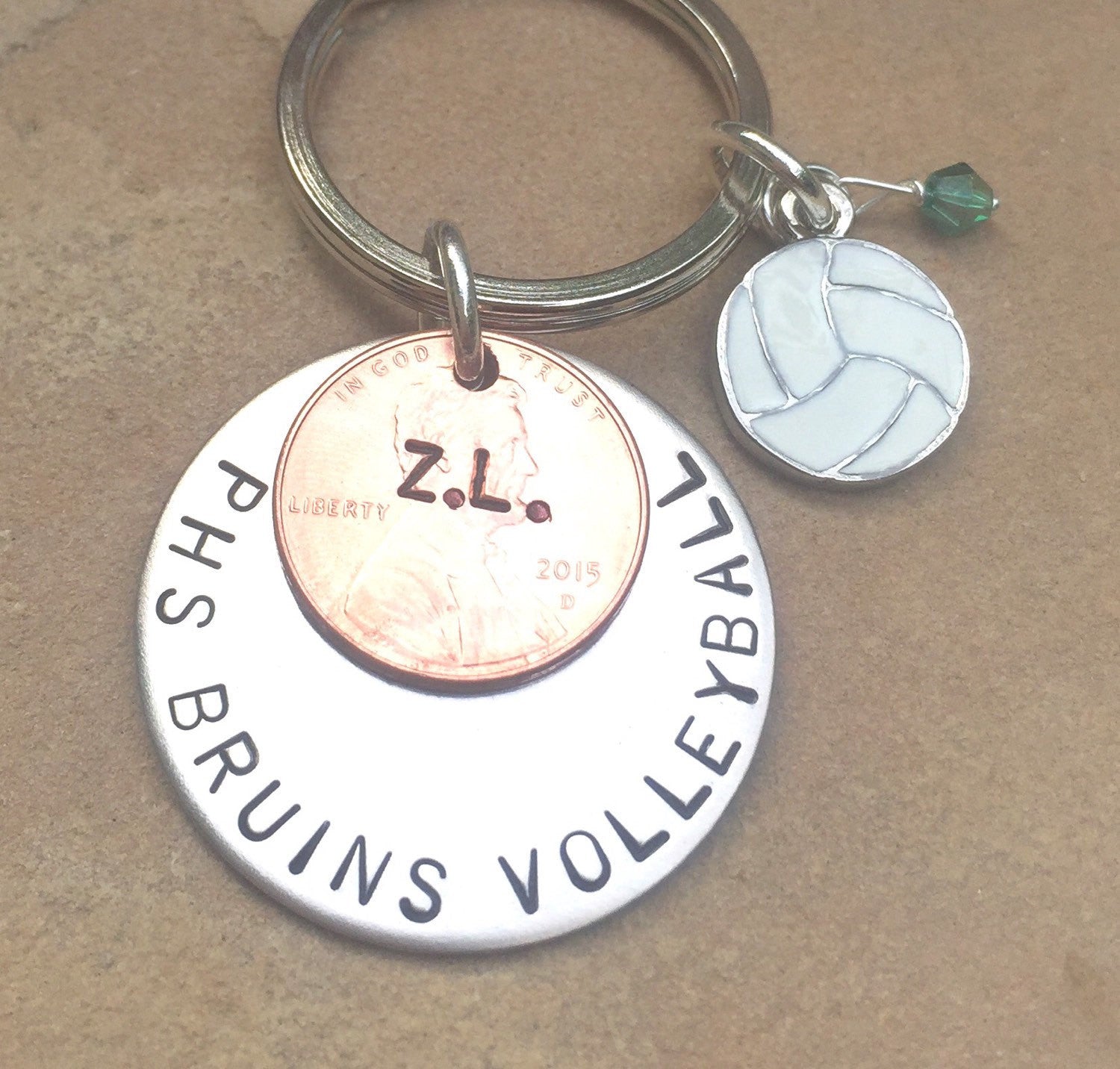Soccer Gift, Christmas Gift, High School Sports Keychain, Volleyball Keychain, Personalized High School Sport Keychain, Football - Natashaaloha, jewelry, bracelets, necklace, keychains, fishing lures, gifts for men, charms, personalized, 