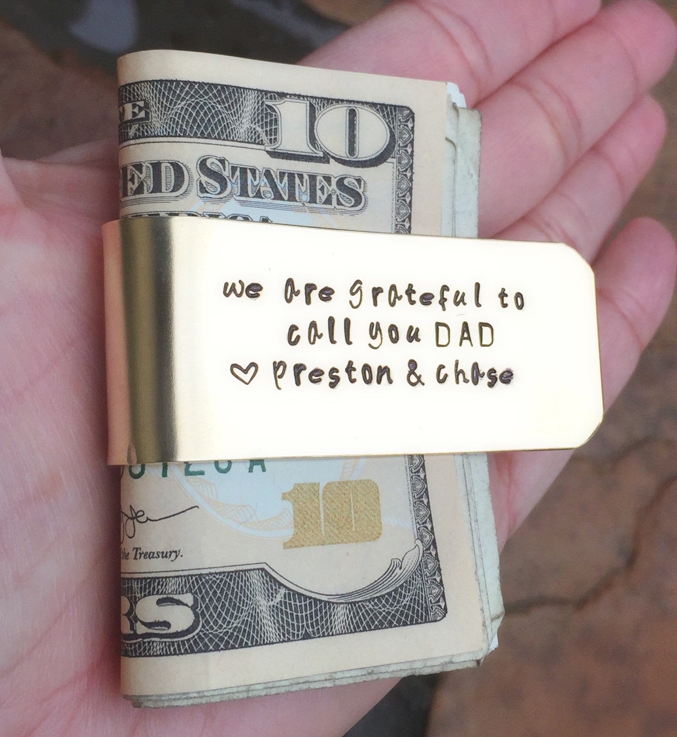 Godfather Money Clip, Personalized - Natashaaloha, jewelry, bracelets, necklace, keychains, fishing lures, gifts for men, charms, personalized, 