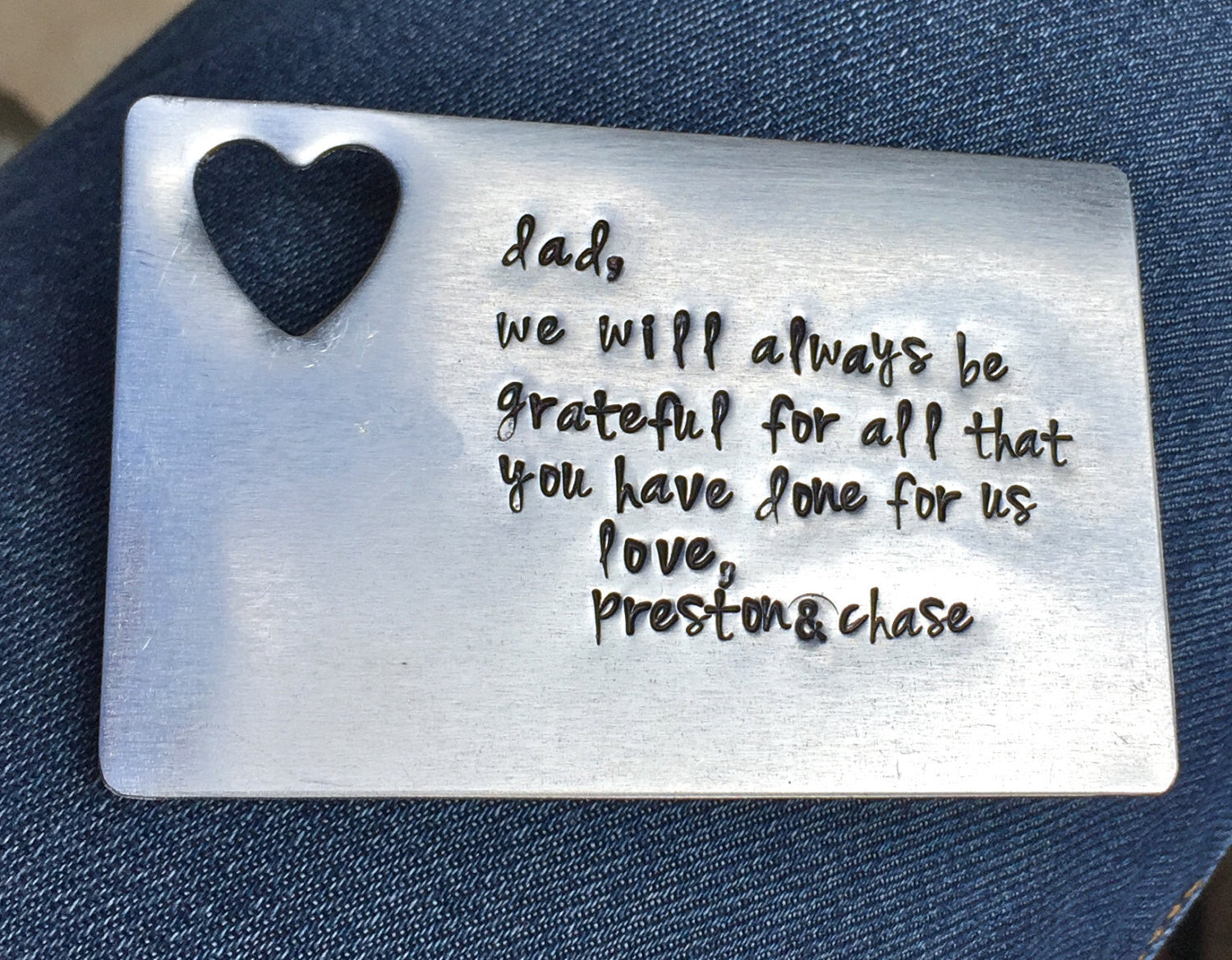 Personalized Wallet Insert, Personalized Gifts For Dad - Natashaaloha, jewelry, bracelets, necklace, keychains, fishing lures, gifts for men, charms, personalized, 