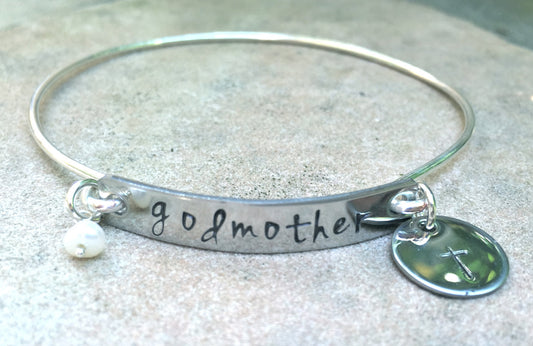 Gifts For Godmother, Godmother Bracelet, Godmother Gifts, Baptism Gifts, Personalized Godmother Jewlelry, natashaaloha - Natashaaloha, jewelry, bracelets, necklace, keychains, fishing lures, gifts for men, charms, personalized, 