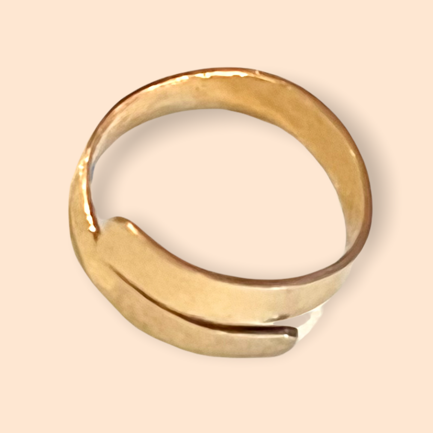 Gold Filled Hammered Ring