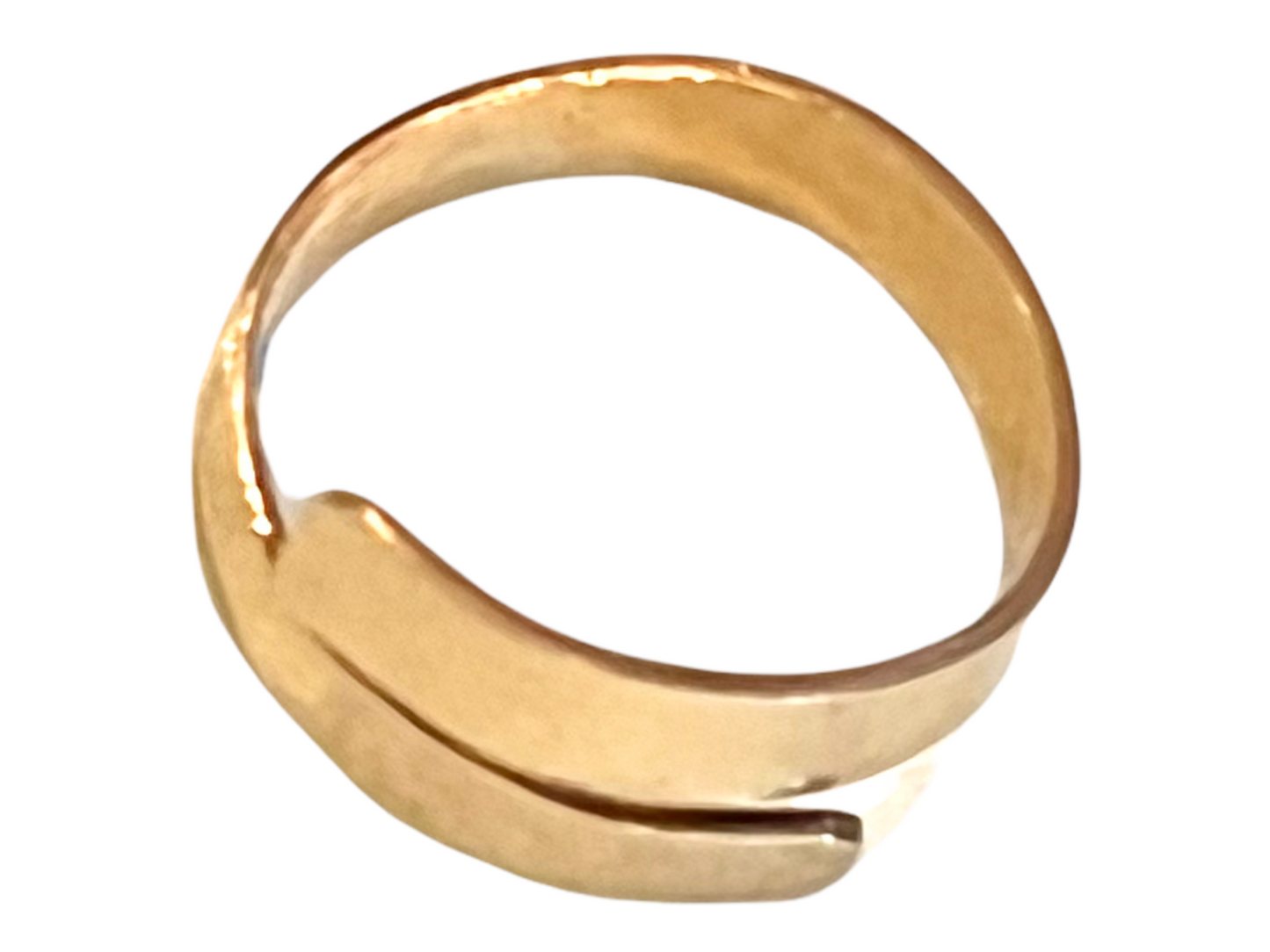 Gold Filled Hammered Ring